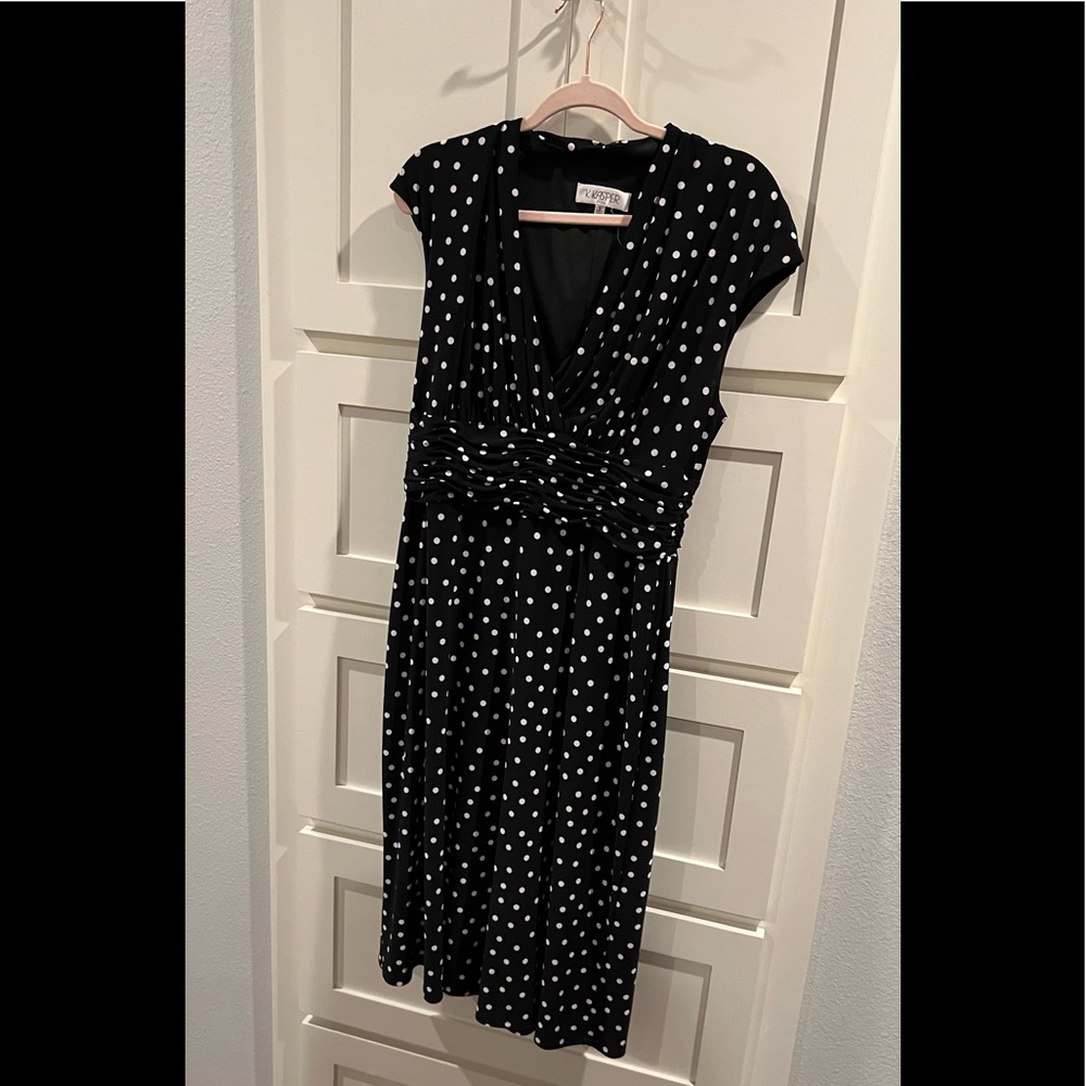 K Kasper by Evan Picone ruched waist midi dress size 12